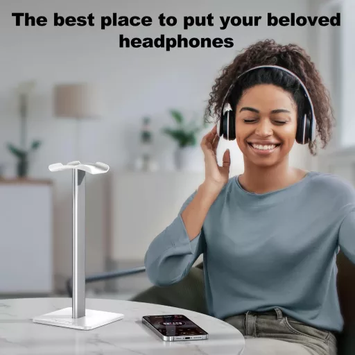 New Bee Univerzális Fejhallgató Tartó Alumínium - Gaming Headset és Over-Ear Fülhallgatóhoz