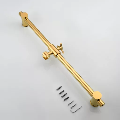 CIENCIA Zuhanysín 66 cm Titán Arany Fali Zuhanysín Kézizuhanyhoz