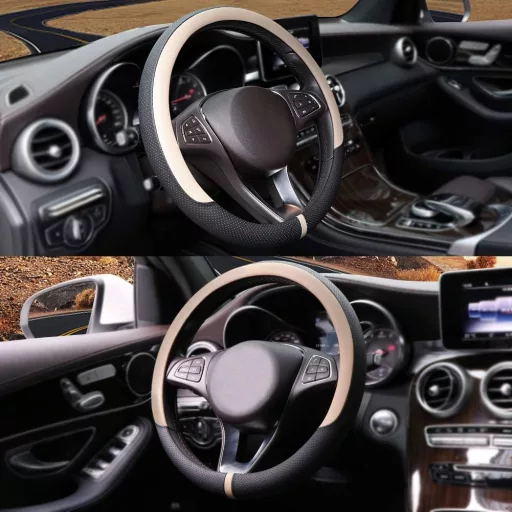 COFIT Poťah na volant z mikrovláknovej kože, protišmykový, veľkosti S, M, L