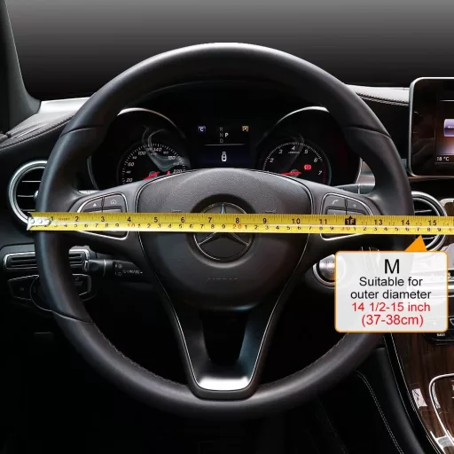 COFIT Poťah na volant z mikrovláknovej kože, protišmykový, veľkosti S, M, L
