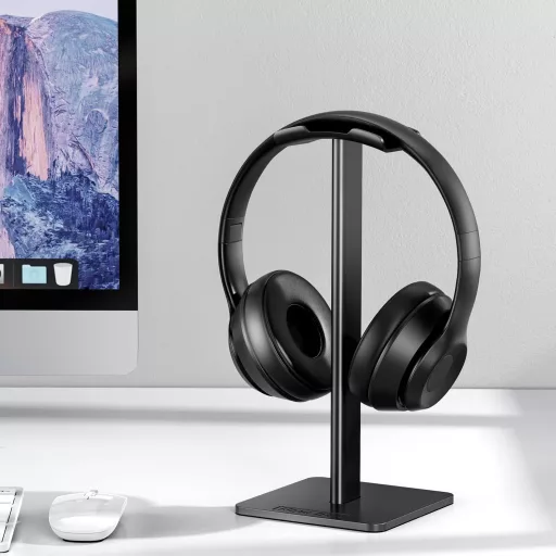 Univerzálny hliníkový stojan na slúchadlá New Bee – Stojan na herný headset