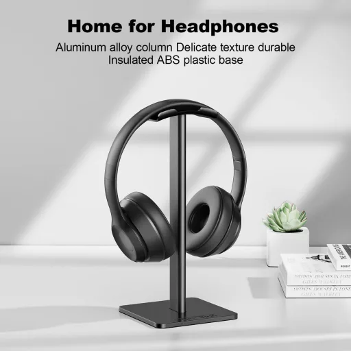 Univerzálny hliníkový stojan na slúchadlá New Bee – Stojan na herný headset
