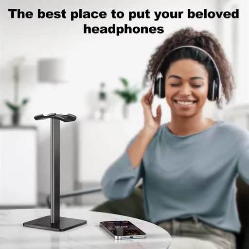 New Bee Univerzális Fejhallgató Tartó Alumínium - Gaming Headset Állvány