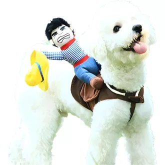   DELIFUR kaubojski kostim za pse - Podesiva veličina L, Jednostavna Halloween odjeća za male, srednje i velike pse