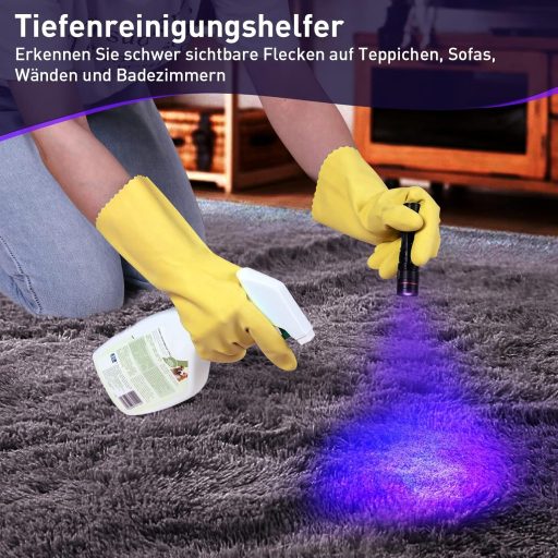 Lanternă UV LED Eletorot cu carcasă din aluminiu, lumină neagră