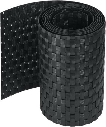 Bandă de protecție vizuală din polirattan WorkingHouse pentru garduri cu bare duble - 19 cm x 250 cm - Panou de gard despărțitor pentru grădină, balcon