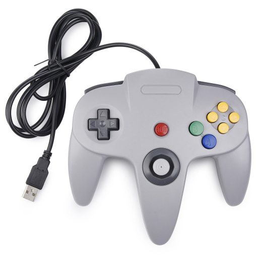 Miadore 2x Retro N64 USB gamepad joystick klasický káblový ovládač pre PC Mac Raspberry