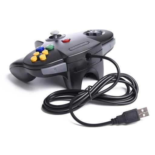 Miadore 2x Retro N64 USB Gamepad Joystick Klasszikus Vezetékes Vezérlő PC Mac Raspberry