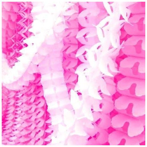 Ružová ďatelinová papierová girlanda - 6 ks recyklovateľná párty dekorácia