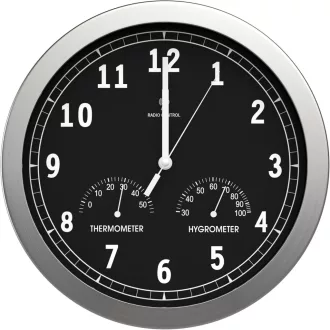   bonVIVO Classic 30 cm Rádiójel Vezérelt Falióra Csendesen Működő Nappali Irodai Konyhai