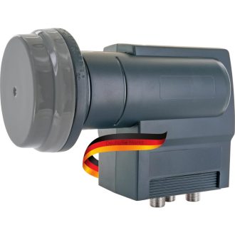   SCHWAIGER Monobloc LNB Simplu - Unitate de Recepție Satelit pentru Sisteme TV Satelit - Culoare Neagră - Compatibilitate Universală