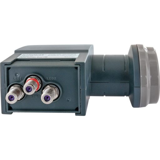 SCHWAIGER Monoblock Single LNB - Műholdvevő Egység Műholdas TV Rendszerekhez - Fekete Színben - Univerzális Kompatibilitás