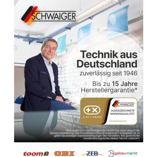 SCHWAIGER Monoblock Single LNB fehér műhold vevő fej