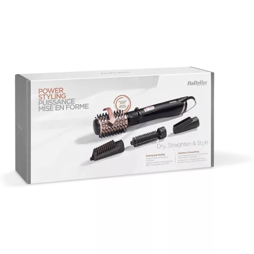 BaByliss AS200E Forgó Meleg Levegős Hajkefe Ionos 1000W 4 Fej Fekete