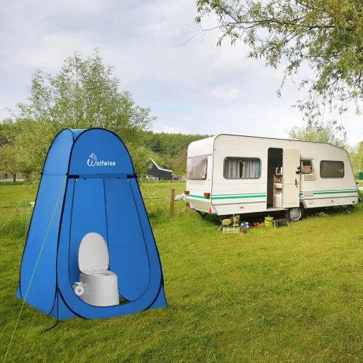WolfWise Pop-Up Zuhany- és Öltözőtáska Kemping Sátor 2kg Vízálló UV Védelem
