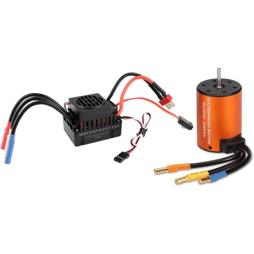 GoolRC 3650 3900KV Vízálló Brushless Motor 60A ESC Szett 1/10 RC Autóhoz
