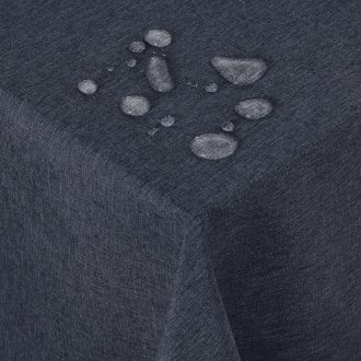   Deconovo Vízálló Asztalterítő - Sötétszürke Téglalap Alakú Textil Terítő Konyhába, Étkezőbe - Tartós, Mosható - Több Méretben