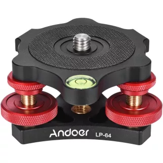   Andoer Libela za stativ Aluminijska baza za niveliranje za Canon Nikon Sony DSLR fotoaparate