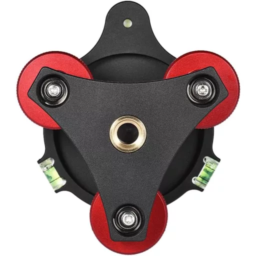 Andoer Tripod Leveling Base Alumínium Szintezővel Canon Nikon Sony DSLR Kamerához