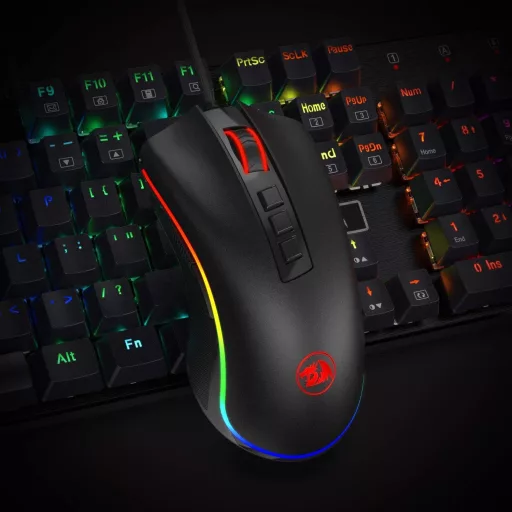 Redragon M711 COBRA Gaming Egér 16.8M RGB Háttérvilágítás 10000 DPI