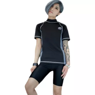   BaronHong női fürdőruha szett, M-es méret, cipzáras felső és úszónadrág gyorsan száradó