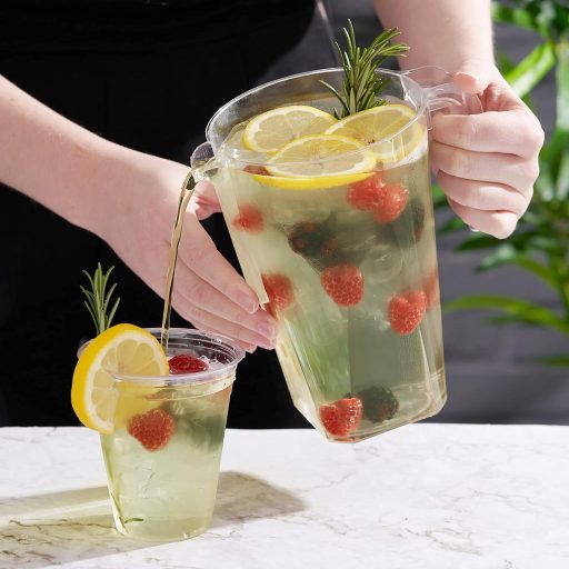 Matana 6 db-os 1,5 literes erős műanyag kancsó szett - Koktél kiöntő partikra, rendezvényekre - Többször használható italadagoló