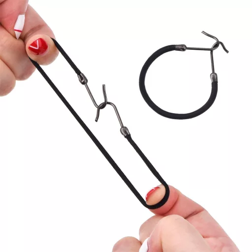 Hotop Set 15 Elastice de păr spirală - Negru, Maro și Blond - Inele elastice pentru coadă de cal