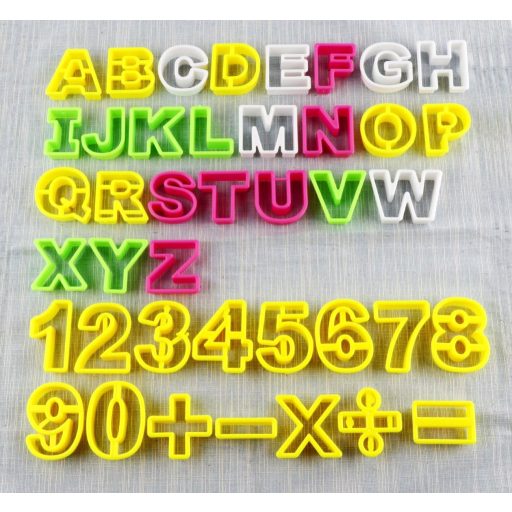 ilauke 41 részes Betű és Szám Sütemény Forma Készlet Fondant Díszítéshez