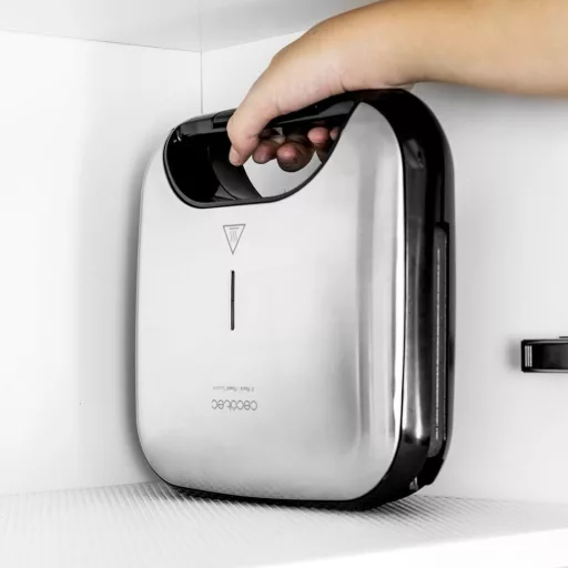 Cecotec szendvicssütő grill felülettel, 2 szendvicshez, 750W, nem tapadó bevonat