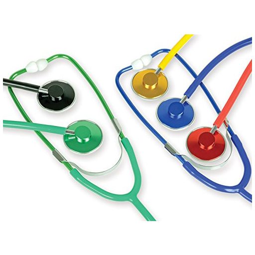 GIMA Egyfejű Stetoszkóp Piros Könnyű Alumínium Keret Orvosi