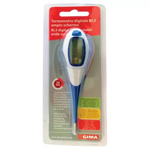 GIMA BL3 Digitális Hőmérő Gyors Mérés Nagy Kijelző Vízálló Háttérvilágítás