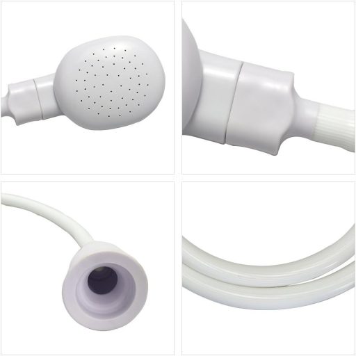 U-BCOO Cap de duș pentru animale de companie cu canale de cauciuc, portabil, cu spray pentru șampon, cap de baie