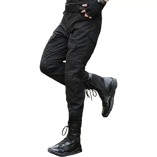 Pantaloni tactici JOYASUS pentru paintball, airsoft, pantaloni militari multi-buzunar cu protecție pentru genunchi, îmbrăcăminte sport bărbați pentru exterior