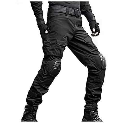 Pantaloni Tactici Paintball JOYASUS cu Genunchiere și Buzunare Multiple, Mărimea L