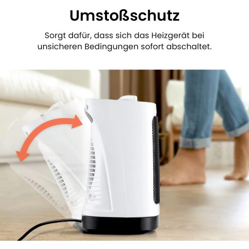 Pro Breeze 2000W Kerámia Ventilátoros Fűtőtest Automatikus Lengéssel Fehér