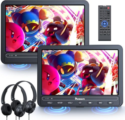 Naviskauto DVD auto 10.5" cu 2 ecrane, autonomie 5 ore, USB, AV