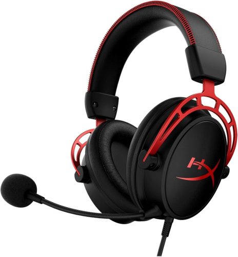 Căști Gaming HyperX Cloud Pro - Roșu, Jack 3.5mm, Compatibilitate Multiplatformă, Anulare Activă a Zgomotului, PC PS4 Xbox
