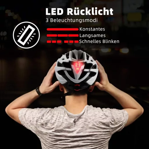 Cyklistická prilba Shinmax s LED osvetlením a odnímateľným magnetickým štítom