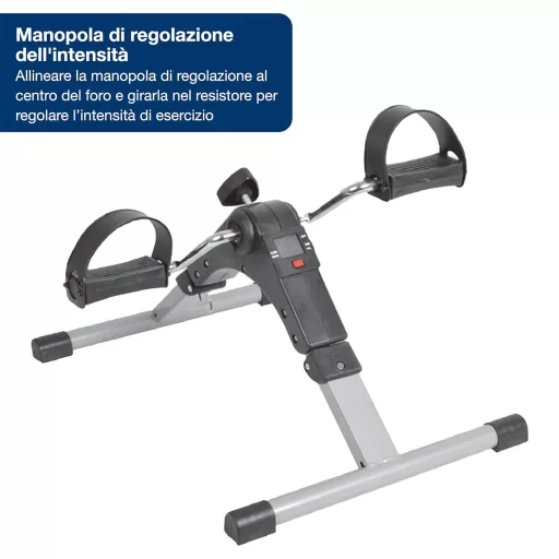 Skladací pedálový trenažér GIMA s displejom, domáca fyzioterapia, fitness minirotopéd