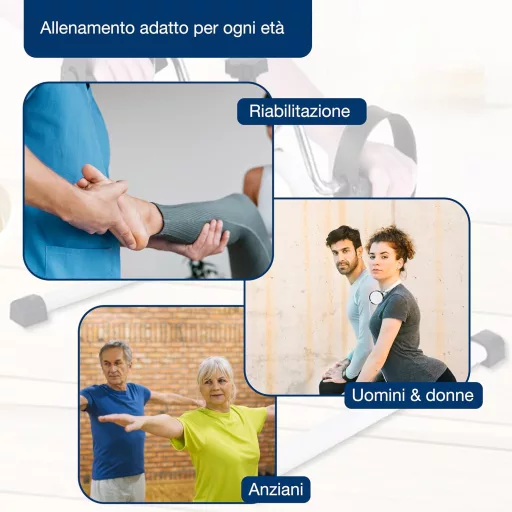 Skladací pedálový trenažér GIMA s displejom, domáca fyzioterapia, fitness minirotopéd