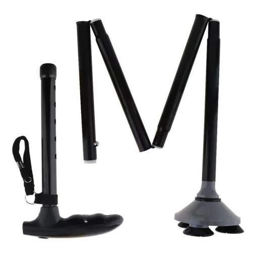 Baston cu ventuză și lumină LED GIMA, negru