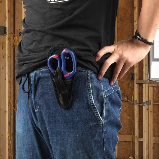 Foarfecă pentru electrician 2 în 1 WORKPRO, clește pentru tăiat cabluri, foarfecă multifuncțională pentru dezizolat fire, 152 mm, inox