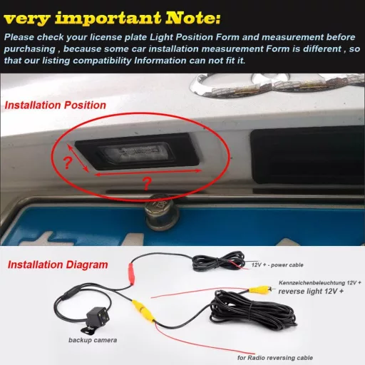 Kalakass HD Tolatókamera Audi A1 A3 A4 A5 A6 A7 A8 TT Q3 Q5 Q7 Passat