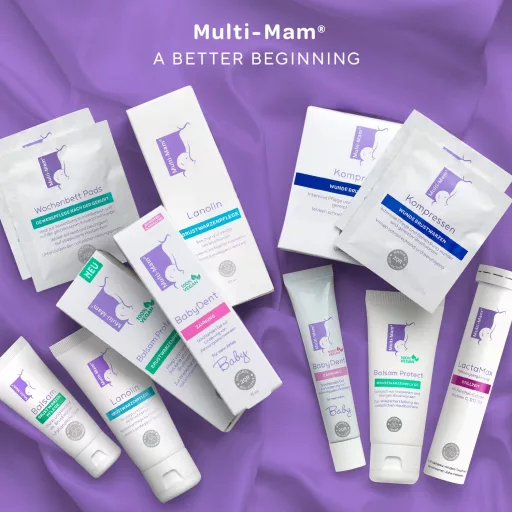 Multi-Mam Lanolin Krema za njegu bradavica - 100% Prirodna zaštita za suhe i ispucale bradavice - Bez okusa i mirisa - 30 ml