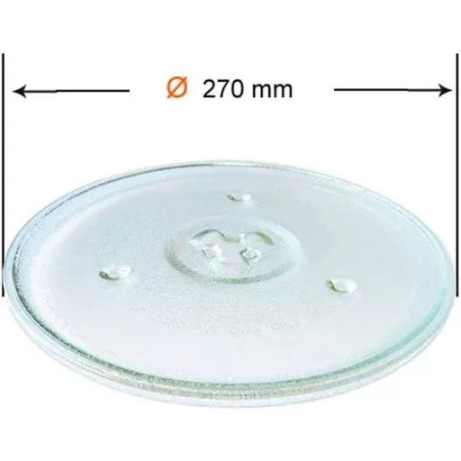 Recamania Platană de sticlă pentru cuptor cu microunde 270mm, Universală