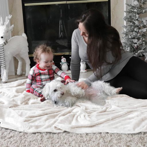 BEDSURE Pătură moale Fleece 150x200 cm, Plaid călduros de iarnă pentru canapea, Alb