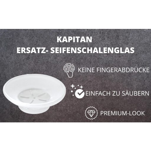 Săpunieră Kapitan, accesoriu de baie interschimbabil