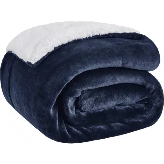  Bedsure Sherpa Kétoldalas Takaró, Extra Puha Flanel Pléd Kanapéra és Ágyra