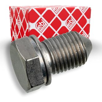   febi bilstein Vypúšťacia zátka oleja s tesniacim krúžkom, strieborná, 1 ks