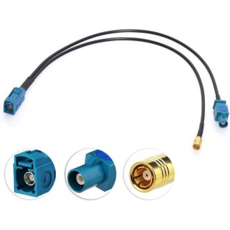 Eightwood DAB+ autoanténa SMB Fakra Z kábel 30 cm RG174